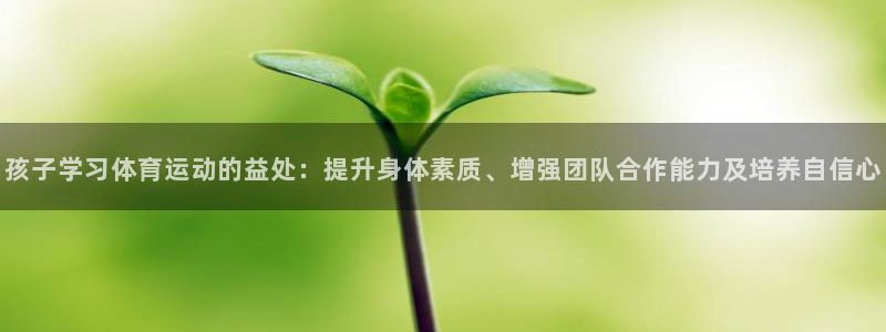 bsports必一运动：孩子学习体育运动的益处：提升身体素质、增强团队合作能力及培养自信心